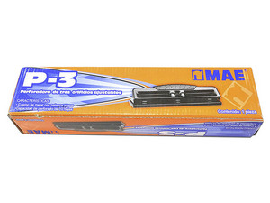 Perforadora MAE de 3 orificios con Agarre Suave, Hasta 10 Hojas.