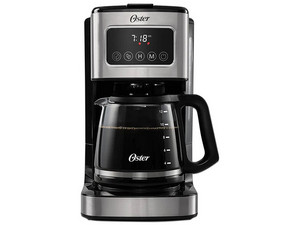 Cafetera Programable Oster BVSTDC4403, Pantalla Táctil, Rinde 12 Tazas por uso.