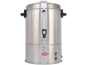 Cafetera Percoladora TURMIX PER100, 100 Tazas, Acero Inoxidable, Medidor de Agua, Auto Apagado. Color Plata.