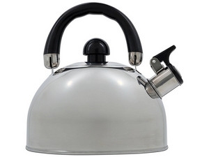 Tetera Silbadora TURMIX TETS01, Capacidad de 3L, Acero Inoxidable. Color Plata.