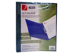 Carpeta Acco Grip NP 4781, Tamaño Carta, Color Verde, 4 piezas.