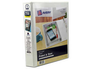 Carpeta AVERY, Arillo O, Esquela, 1", Color Blanco.