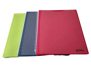 Carpeta Espiral Barrilito con 20 Protectores de Hojas, Paquete de 12