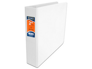 Carpeta Kinera de Vinil de 2", Color Blanco. Caja con 12 piezas