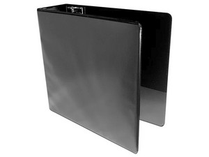 Carpeta Kinera Vinil tamaño Carta, Aro tipo "O" de 3", 8 piezas. Color Negro.