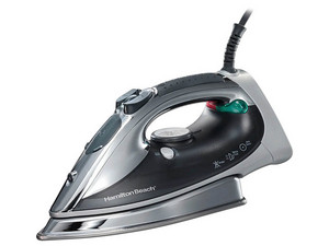 Plancha A Vapor-Seco Hamilton Beach, Modelo 14980, 1500W, Depósito 300ml.