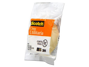 Cinta Adhesiva 3M 508, Scotch, En bolsa, 0.012 x 10m, Paquete con 8 piezas.