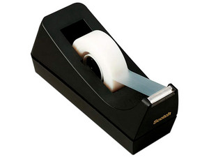 Despachador chico para cinta adhesiva 3M, Hasta 18mm. Color Negro.