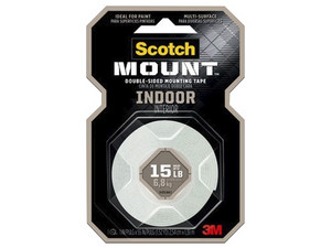 Cinta de Montaje 3M 111H-SQ-48-DC, Scotch-Mount para Interiores, 25x25mm, Paquete con 48 piezas en Display Case.