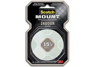 Cinta de Montaje Doble Cara Scotch Mount, para Interiores, 1.27 cm x 2.03 m.