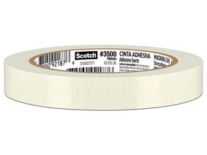 Cinta Masking Tape 3M 3500 Scotch, 18mm x 40 m, Adhesivo Papel Crepado, 1 Pieza