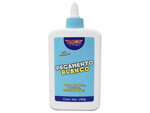 Pegamento Blanco Baco, frasco de 250g.
