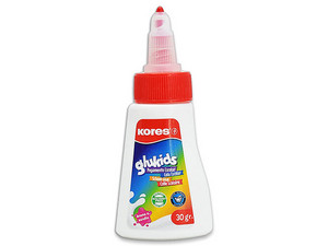 Pegamento Líquido Kores Blanco Glukids 30 Gramos. Color Blanco.