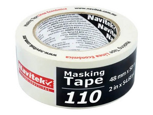 Cinta Navitek Masking Tape, 48mm x 50m, 1 Pieza, Color Blanco.
