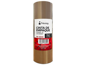 Cinta de Empaque Nextep, Color Canela, Uso General, 48 mm x 50 m. Paquete con 6 Piezas.