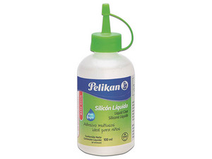 Silicón Líquido Pelikan 9500201 Base de Agua con 100ml. Color Blanco.