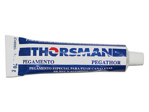 Pegamento en Gel Thorsman Pegathor para Canaletas, Blister de 70 g, Resistente al Calor, Intemperie, Humedad y Agua.