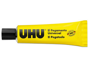 Pegamento Universal UHU 9U 42425, 20ml. Color Transparente.