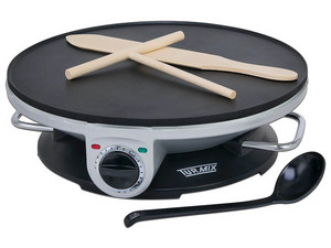 Crepera TURMIX CREP01, Superficie 30 cm, Recubrimiento Antiadherente, 1000 W, Incluye Accesorios.