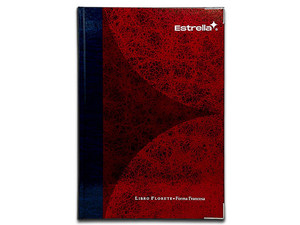 Libro Estrella Forma Francesa, 4 Columnas, 96 Hojas.