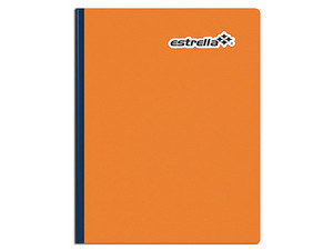 Cuaderno Estrella Universitario Cosido C7 100 Hojas (Modelo 0481) mide 14.8 x 21 cm y está compuesto por 100 hojas rayadas, ideales para uso académico y profesional.