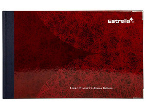 Libro Florete Estrella Tabular, 12 Columnas, 96 Hojas.