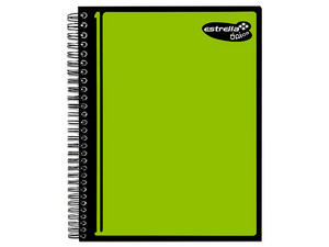 Cuaderno Estrella de 100 Hojas Blancas, Forma Francesa.
