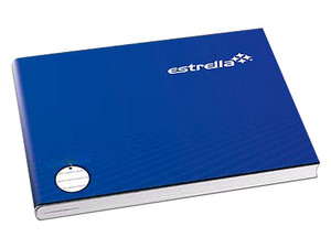 Cuaderno Estrella Engrapado Italiana, Doble Raya, 100 Hojas.