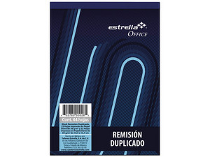 Block de Remisiones Estrella 32-D Cantidad 44 Hojas