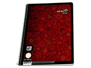Cuaderno Profesional Estrella Kid De 100 Hojas, Blanco.