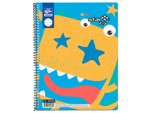 Cuaderno Doble raya Estrella Kids, Tipo profesional, 100 Hojas.