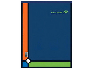 Block Estrella Carta Rayado 80 Hojas (Modelo 5) está diseñado con papel bond de 52 g/m2, mide 20.5 x 27.3 cm y presenta 80 hojas rayadas, ideales para escritura diaria. 