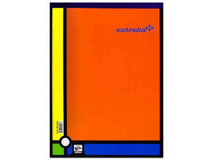 Block Estrella Carta C7, 80 Hojas. Papel Cuadriculado, Color Multicolor.