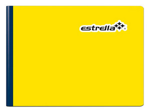 Cuaderno Estrella Cosido Italiana, Cuadro, 100 Hojas.