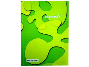 Libreta, Estrella, 1/4 Francesa Raya, 192 Hojas.