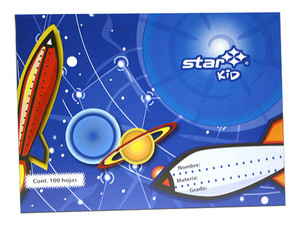 Cuaderno Estrella Engrapado Italiana, Blanco, 100 Hojas.