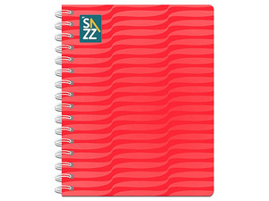 Cuaderno Profesional SAZZ Classic 93344 Doble Aro, Pasta Semi Rígida, Raya, 100 hojas. Unicolor.