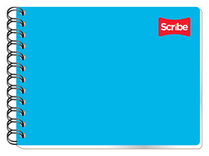 Cuaderno Clásico Scribe Italiano C7 con 100 Hojas, Doble Espiral.