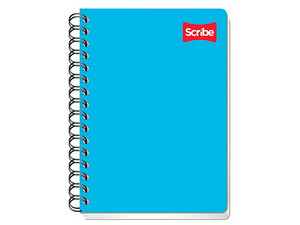 Cuaderno Francés Clásico Scribe, Blanco, 100 Hojas, Encuadernación Doble Espiral.