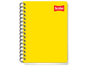 Cuaderno Scribe de Doble Raya, Forma Francesa, Espiral Doble, 100 Hojas.