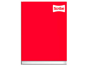 Cuaderno Scribe de Cuadro Grande, Pasta Dura, Forma Francesa, 96 Hojas, Colores Variados Aleatorios.