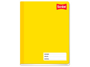 Cuaderno Scribe Blanco 100 Hjs Con Pasta Semirigida. Color Blanco.