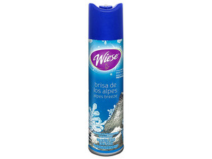 Aromatizante en Aerosol Wiese, Aroma Brisa de los Alpes, 400ml.