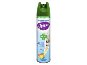 Desinfectante en Aerosol Wiese de 400ml / 323gr con Aroma Citrico.
