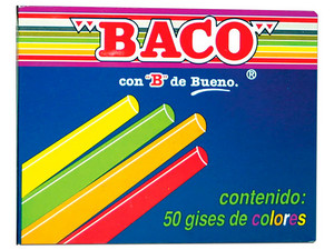 Gises BACO, 50 pzas, Colores Surtidos.