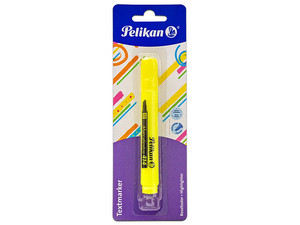 Marcador de Texto PELIKAN 414, Contiene 1 Pieza. Color Amarillo.