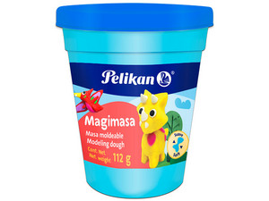 Plastilina Pelikan Magimasa, Masa Moldeable 112 g, Color Azul.