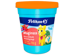 Plastilina Pelikan Magimasa, Masa Moldeable 112 g, Color Naranja.