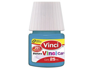 Pintura Cartel Vinci #65 Azul Turquesa, Presentación 25 ml, Caja Con 10 Piezas.