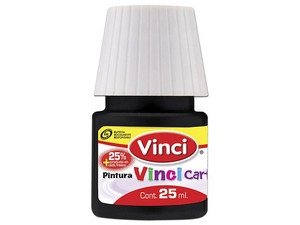 Pintura Cartel Vinci #73 Negro Bujía, Presentación 25 ml, Caja Con 10 Piezas.